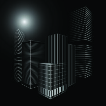 abstract city desing vectorの写真素材