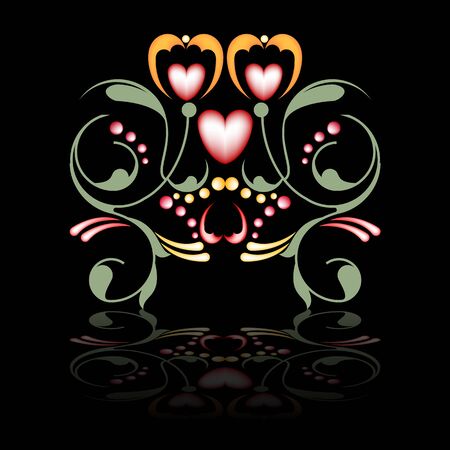 vector floral setのイラスト素材