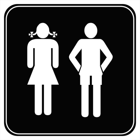 Male and female sign vectorのイラスト素材