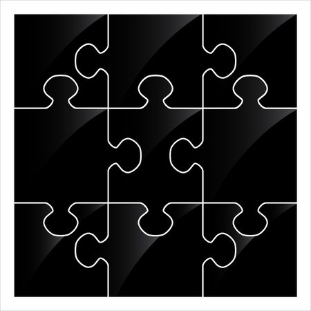 color vector puzzleのイラスト素材