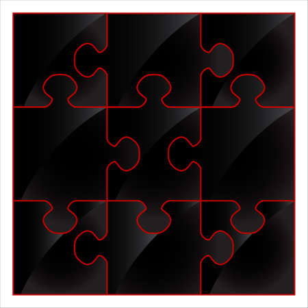 color vector puzzleのイラスト素材