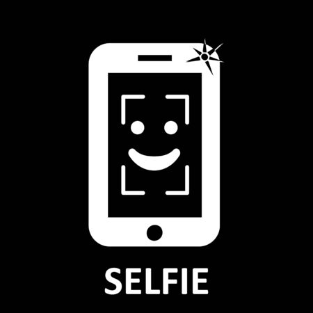 Selfie. symbol, vectorのイラスト素材