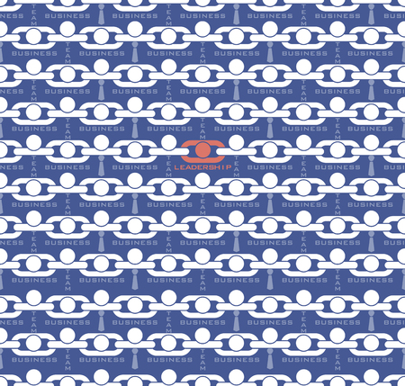 Leadership team business pattern background, Leader team in chain, vectorのイラスト素材