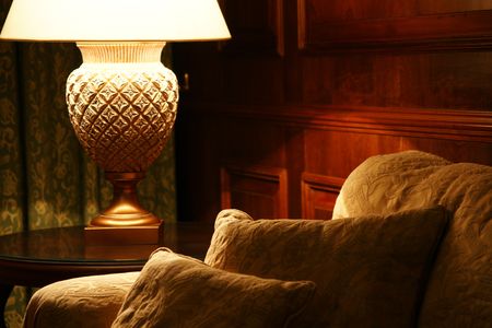 Warm place at home to relaxの写真素材