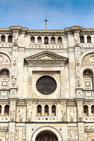 Certosa of Pavia medieval church and monastery in Pavia, Italyの写真素材