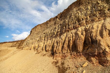 open pit mine. quarry geological exposure