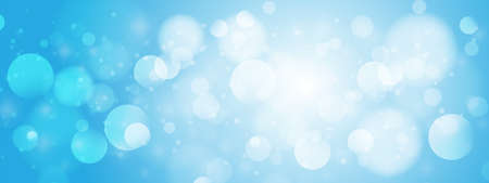 background abstract blue blur bokehの写真素材