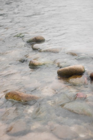 a picture of beautiful natural forest lakeの写真素材