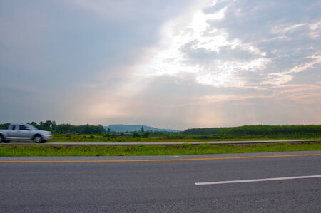 a picture of a road way for walk for people