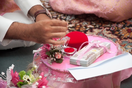 engagement ring giving