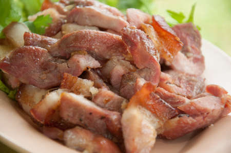 grilled pork's neckの写真素材