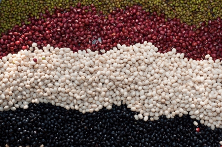 mixed colorful beans