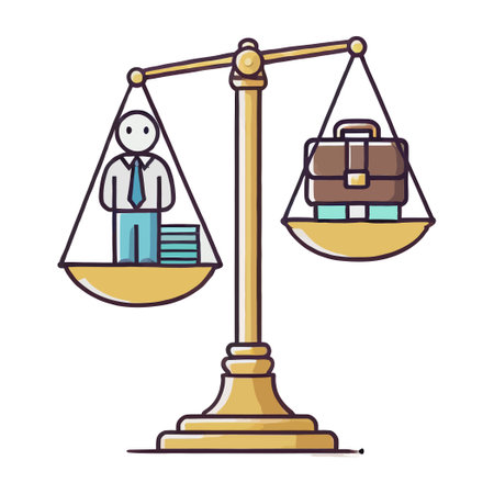 Work Life Balance Conceptual Illustrationのイラスト素材