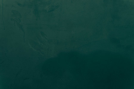 Snow winter, water, ice, sky, sea, ocean, blue cold. Abstract dark green colors. Fragment of artwork on paper with pattern. Texture backdrop, macro. Green and old texture painted plaster. Lime Plasterの写真素材