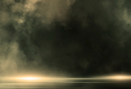 Black wall texture rough background dark concrete floor or old grunge background with black. Abstract dark blue background, smoke, smog. Empty dark scene, neon light, spotlights. Concrete floorの写真素材