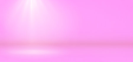 Banner of abstract light pink gradient spotlight room texture background. Light pink background with little grunge. Studio backdrop wallpaper light room wall and empty space.の写真素材