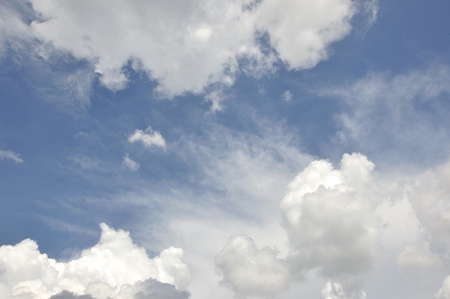 Blue sky with white clouds