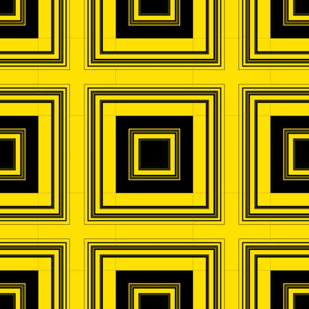 Yellow and Black Fashion Retro Stripes Art Design Abstract Backgroundの写真素材