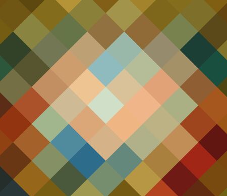 colorful abstract retro diamond pixel mosaic background 