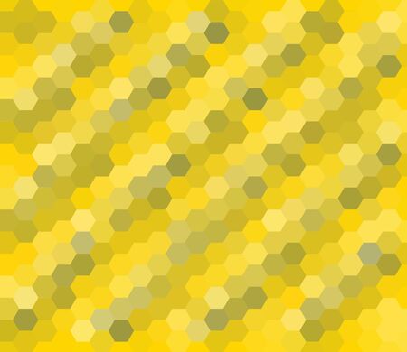yellow seamless hexagon abstract background
