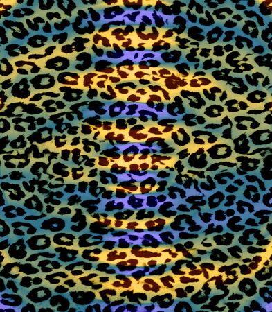 Art leopard fur over retro backgroundの写真素材