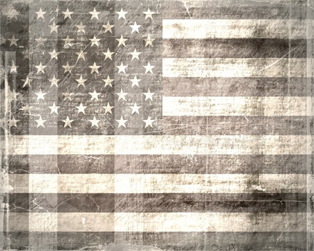 American flag vintage textured backgroundの写真素材