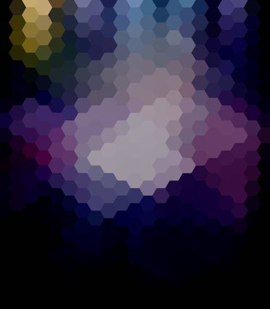 Abstract technical background made from hexagons