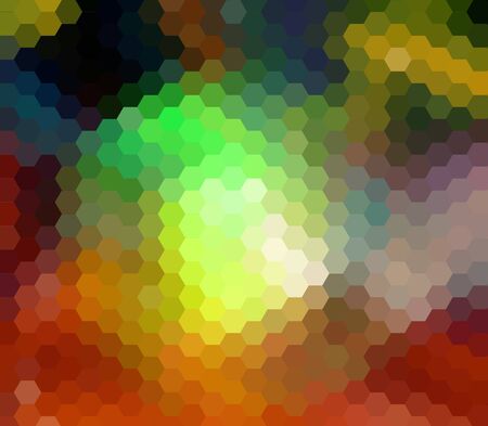 Abstract colorful hexagon background for design
