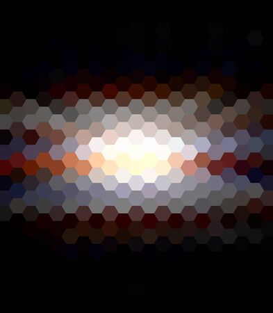 Abstract technical background made from hexagonsの写真素材