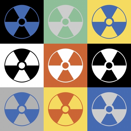 Abstract Radioactive Symbol Backgroundの写真素材