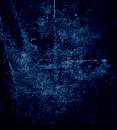 Dark blue wall texture, grunge backgroundの写真素材