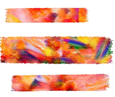 Paint brush strokes banners の写真素材