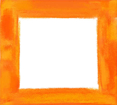 Orange painted frameの写真素材