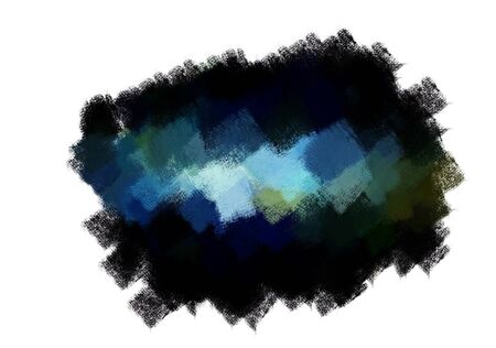 paint brush texture dark blue spot blotch isolated の写真素材