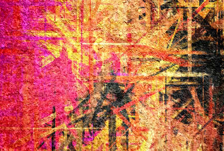 Red yellow black grunge texture art background 