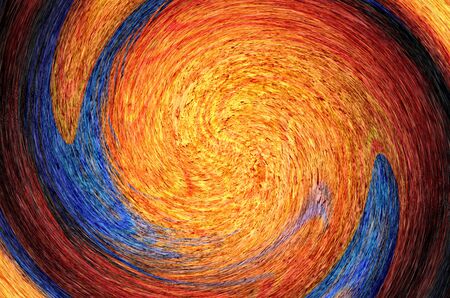orange and blue grunge textured art background の写真素材