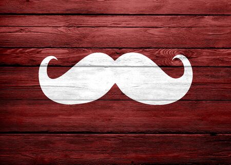 Mustache Vintage Woodの写真素材