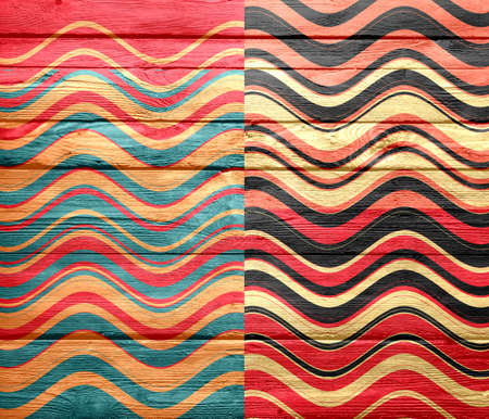 Colorful painted wood background