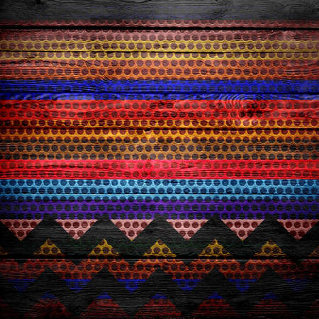 Art Colored chevron grunge on Woodの写真素材