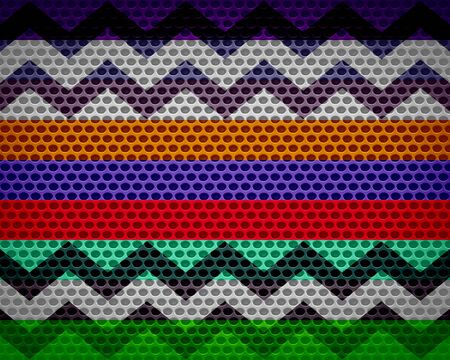 Seamless Colorful Chevron Stripe Pattern