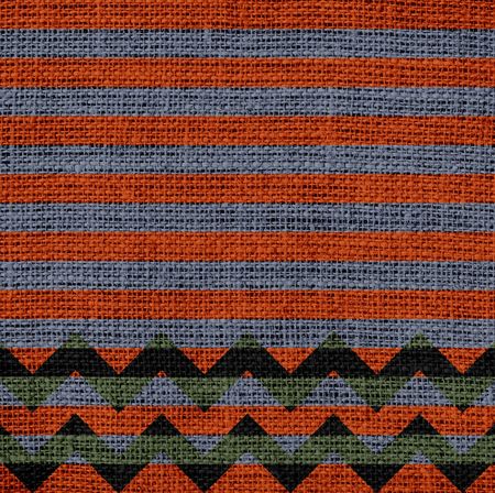 Colorful Seamless Chevron Pattern Burlap Linen Rustic Jute