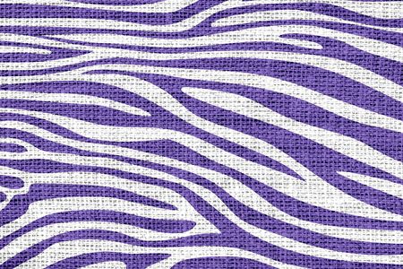 Zebra Skin Print Pattern Burlap Rustic Jute Backgroundの写真素材