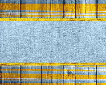 Banner Canvas Textured with Paint Brush Stroke Wood Backgroundの写真素材