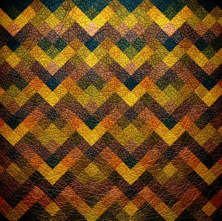 Geometric pattern leather texture backgroundの写真素材