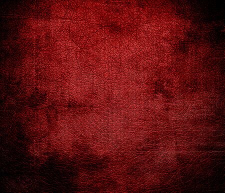 Grunge background of crimson red leather textureの写真素材