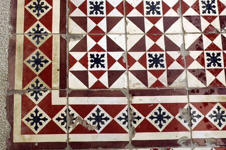 Very old aged tiles. Suitable for 3D textures