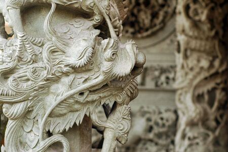 Dragon Carvingの写真素材