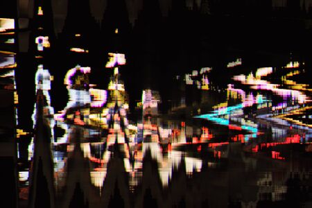 full color abstract texture glitch backgroundの写真素材