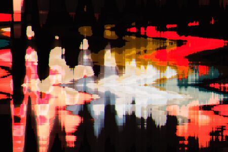 full color abstract texture glitch backgroundの写真素材