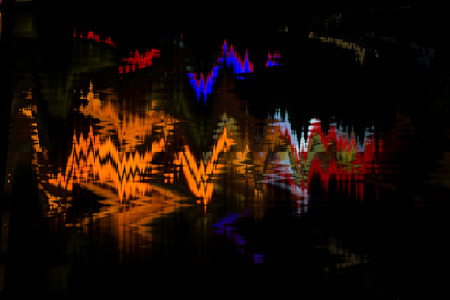 screen digital abstract background texture glitches distortionの写真素材